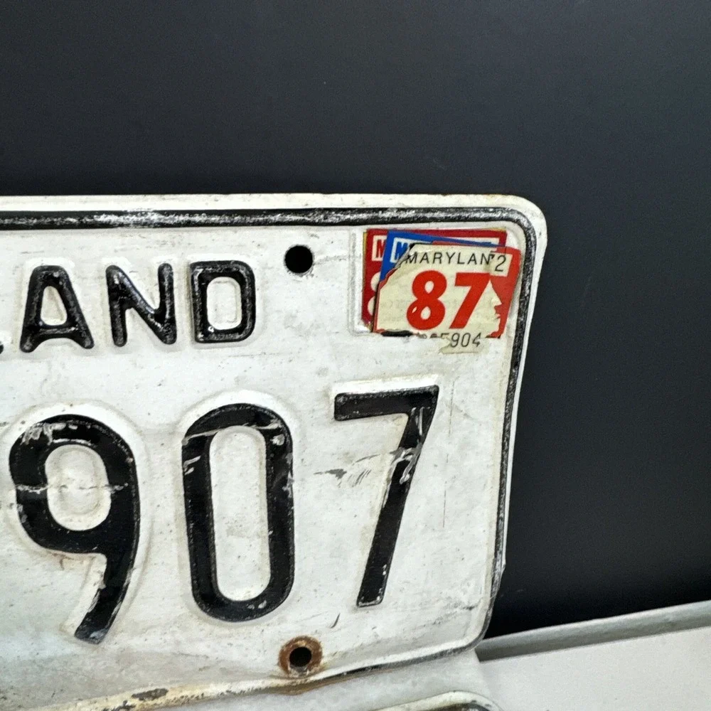 Maryland DKV 907 1986 Vintage License plate